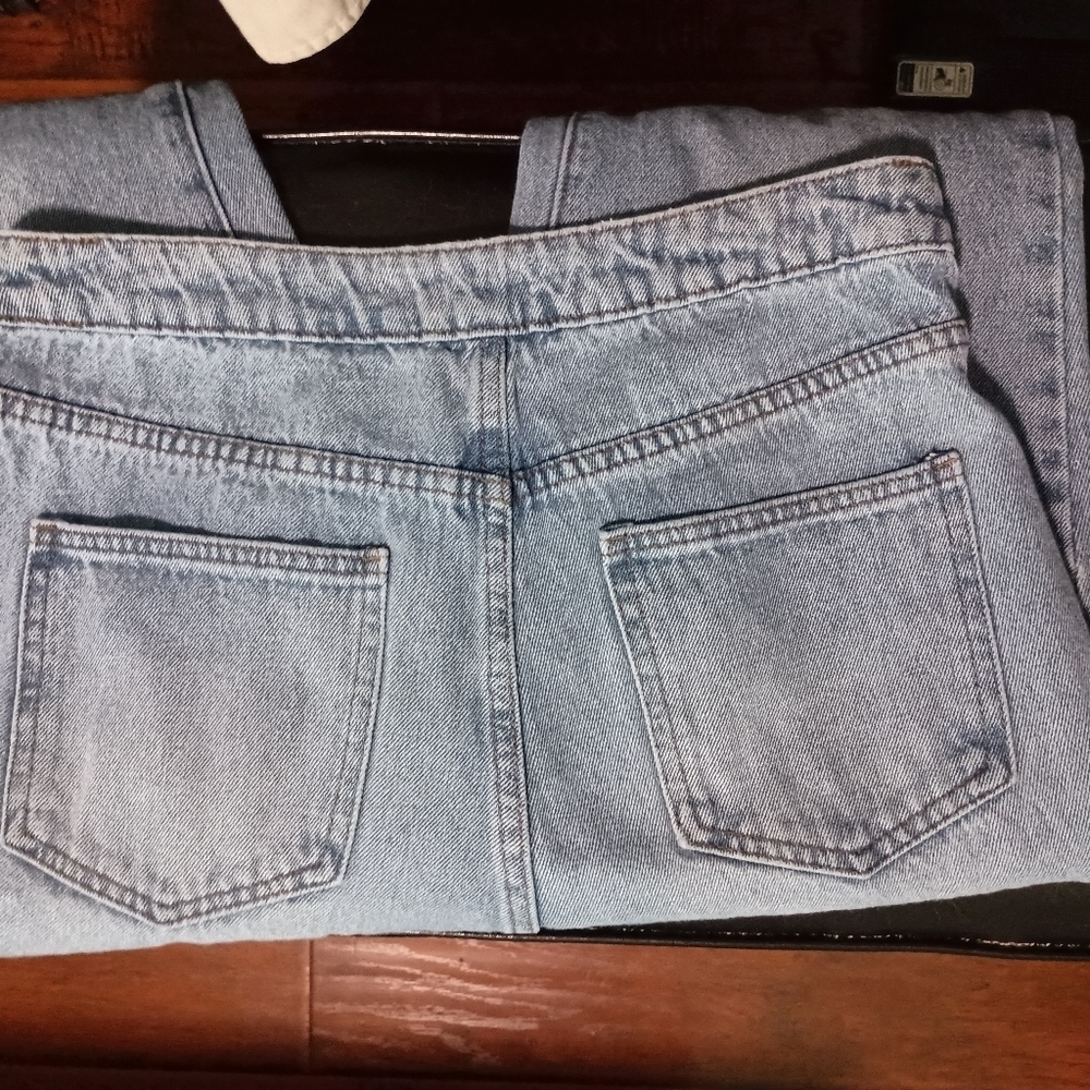 Simple Society Women's Blue Jeans with hip cut outs_9/29 - Picture 6 of 9